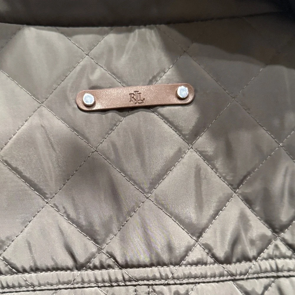 Ralph Lauren Quilted Brown Women's Puffer Coat Good Condition - Picture 7 of 16